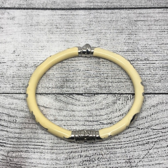 VINTAGE enamel and sterling silver 925 Italy clamper bracelet statement - Picture 4 of 6